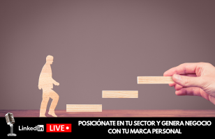 figura subiendo una escalera, portada del live de enrique de mora y nuria Masip sobre ventas y marca personal