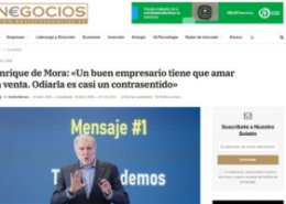 entrevista a Enrique de Mora en la revista negocios